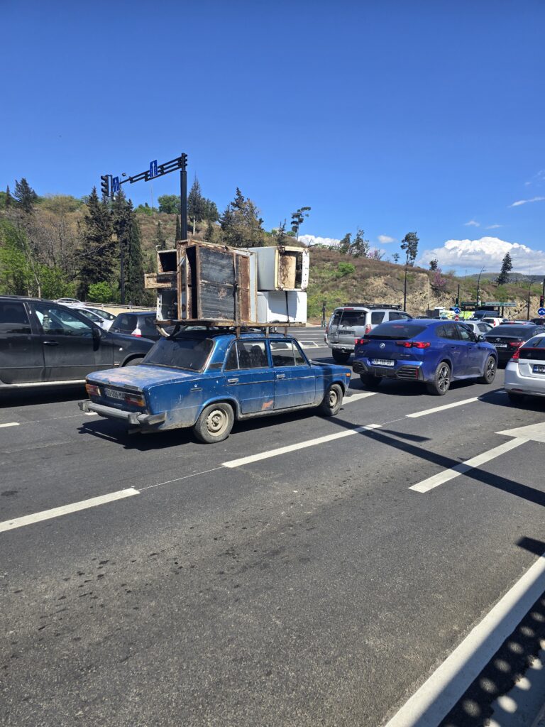 Het diverse verkeer in Georgie.